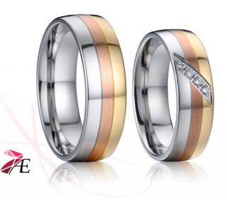 Ocelové snubní prsteny 027 - Edward a Bella