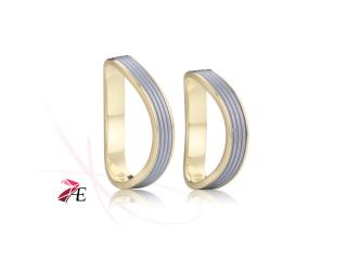 Ocelové snubní prsteny - 029