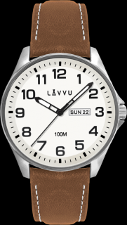 Pánské hodinky LAVVU BERGEN White LWM0143
