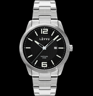 Pánské hodinky LAVVU DYKKER Black LWM0192