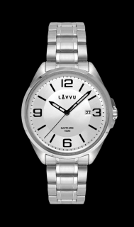 Pánské hodinky LAVVU HERNING Silver LWM0090