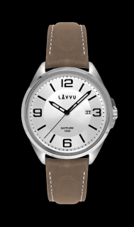 Pánské hodinky LAVVU HERNING Silver LWM0093