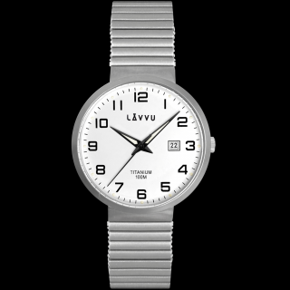 Pánské hodinky LAVVU LUNDEN White LWM0220
