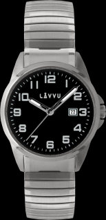 Pánské hodinky LAVVU STOCKHOLM Big Black LWM0022
