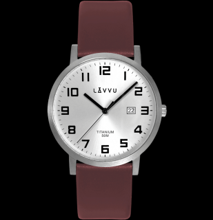 Pánské hodinky LAVVU TITANIUM LYNGDAL Silver LWM0210