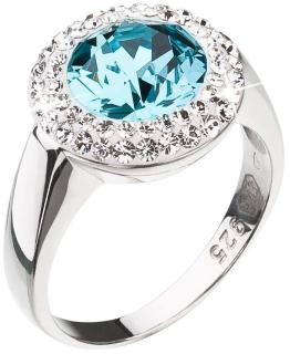Prsten se Swarovski Elements 35026.3 lt.turquoise Velikost prstenu: 52