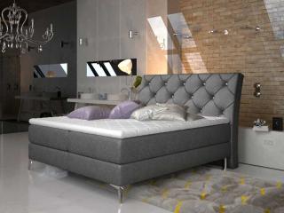 Čalouněná postel ADEL Boxsprings 140 x 200 cm Provedení: Dora 96