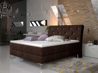 Čalouněná postel ADEL Boxsprings 140 x 200 cm Provedení: Kronos 06