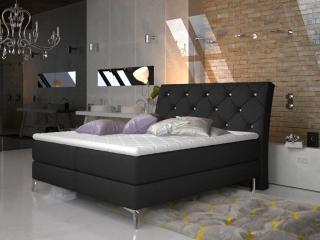 Čalouněná postel ADEL Boxsprings 140 x 200 cm Provedení: Sawana 14