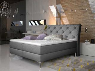 Čalouněná postel ADEL Boxsprings 160 x 200 cm Provedení: Sawana 05