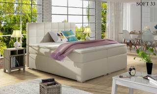 Čalouněná postel ALICE Boxsprings 140 x 200 cm Provedení: Soft 33