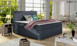 Čalouněná postel ALICE Boxsprings 140 x 200 cm Provedení: Soro 76