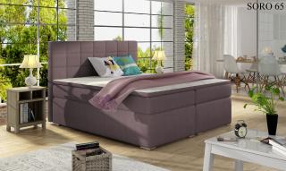 Čalouněná postel ALICE Boxsprings 160 x 200 cm Provedení: Soro 65