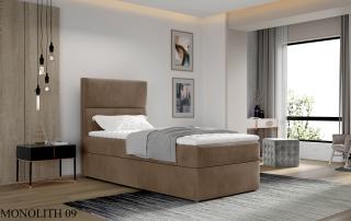 Čalouněná postel ARCO Boxsprings 90 x 200 cm Provedení: Monolith 09