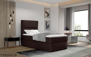 Čalouněná postel ARCO Boxsprings 90 x 200 cm Provedení: Sawana 26