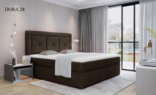 Čalouněná postel IDRIS Boxsprings 140 x 200 cm Provedení: Dora 28