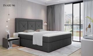 Čalouněná postel IDRIS Boxsprings 140 x 200 cm Provedení: Inari 96