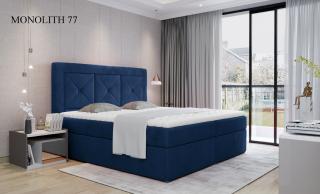 Čalouněná postel IDRIS Boxsprings 140 x 200 cm Provedení: Monolith 77