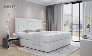 Čalouněná postel IDRIS Boxsprings 140 x 200 cm Provedení: Soft 17