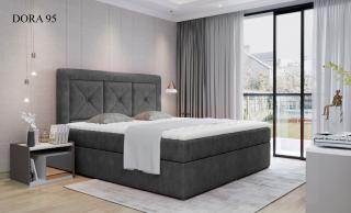Čalouněná postel IDRIS Boxsprings 160 x 200 cm Provedení: Dora 95