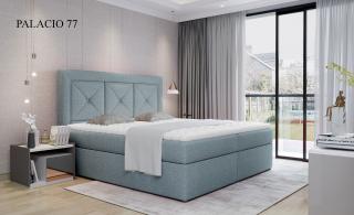 Čalouněná postel IDRIS Boxsprings 160 x 200 cm Provedení: Palacio 77