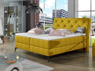 Čalouněná postel LAOS Boxsprings 160 x 200 cm Provedení: Omega 68