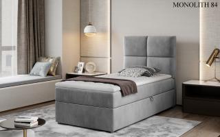 Čalouněná postel RIVIA Boxsprings 90 x 200 cm Provedení: Monolith 84