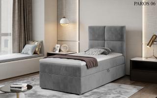 Čalouněná postel RIVIA Boxsprings 90 x 200 cm Provedení: Paros 06
