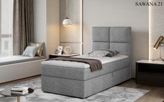 Čalouněná postel RIVIA Boxsprings 90 x 200 cm Provedení: Sawana 21