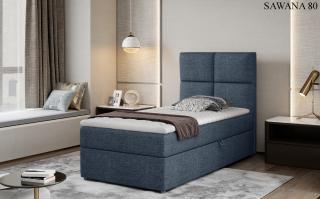 Čalouněná postel RIVIA Boxsprings 90 x 200 cm Provedení: Sawana 80