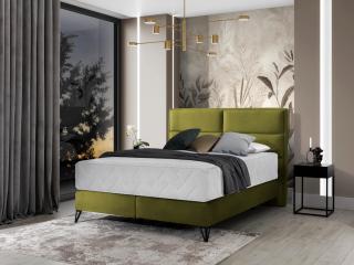 Čalouněná postel SAFIRO Boxsprings 140 x 200 cm Barva: Loco 33