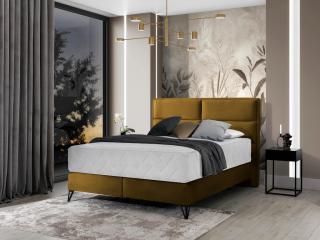 Čalouněná postel SAFIRO Boxsprings 140 x 200 cm Barva: Loco 45