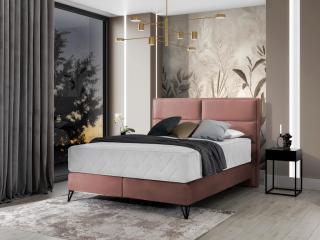 Čalouněná postel SAFIRO Boxsprings 160 x 200 cm Barva: Nube 24