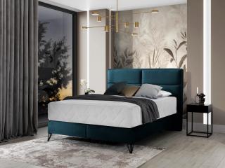 Čalouněná postel SAFIRO Boxsprings 160 x 200 cm Barva: Nube 40
