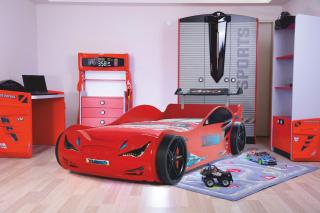 Dětská postel auto EKO červená