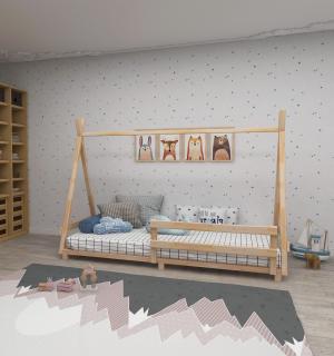 Dětská postel MANDA přírodní