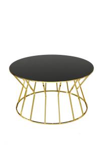 Konferenční stolek KUMSAATI zlatý černý
