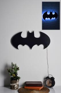Nástěnná dekorace BATMAN s LED osvětlením modrá