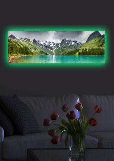 Nástěnný obraz s LED osvětlením MOUNTAINS