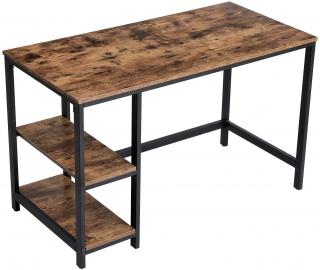 Psací stůl industriální hnědý 120x60 cm
