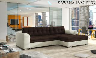 Rohová sedací souprava CONFORTI , pravé provedení Provedení: Sawana 16 + Soft 033 beige