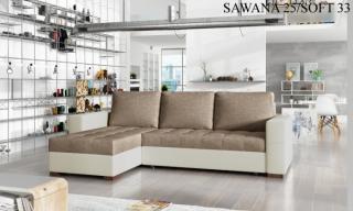 Rohová sedací souprava NEWARK Provedení: Sawana 25 + Soft 33