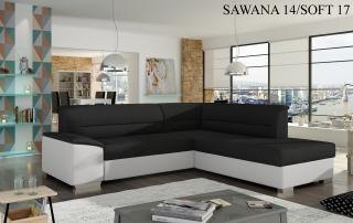 Rohová sedací souprava VERSO, pravé provedení Provedení: Sawana 14 + Soft 17