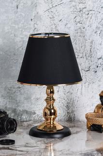 Stolní lampička TM195 černá zlatá