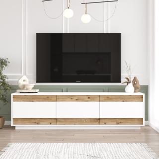 Televizní stolek FR4 borovice atlatic bílá