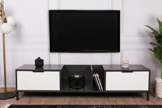 Televizní stolek IBIZA bílý antracit