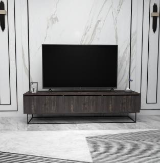 Televizní stolek KORDON hnědý černý