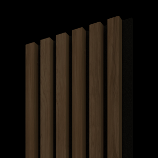 Dřevěná lamela ACOUSTIC LINE 6 - esotica / černá 2650 x 245 x 22 mm cena za balení