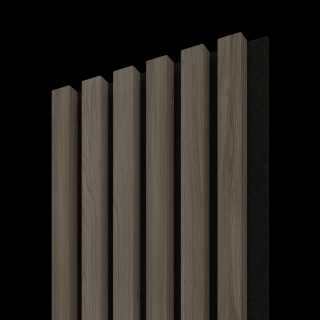 Dřevěná lamela ACOUSTIC LINE 6 - hakira / černá 2650 x 245 x 22 mm cena za balení