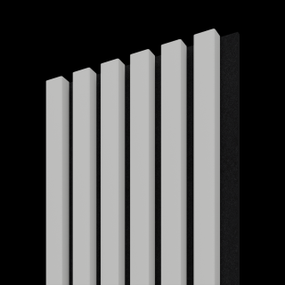 Dřevěná lamela ACOUSTIC LINE 6 - horská šedá / černá 2650 x 245 x 22 mm cena za balení